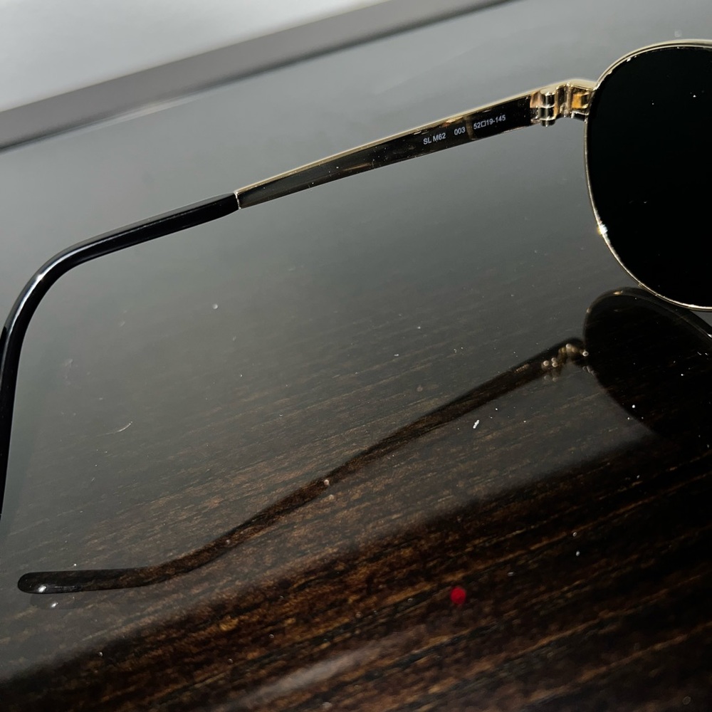 Saint Laurent SL M62 003 Gold & Black Sunglasses - Picture 6 of 7